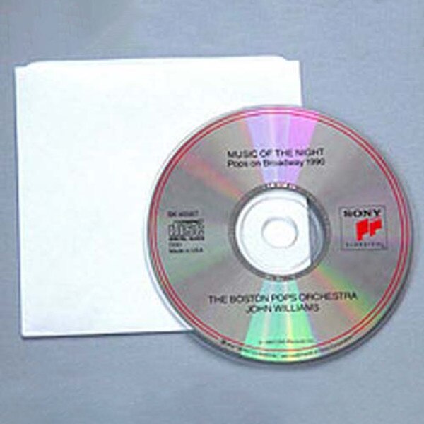 White Tyvek� Sleeve for CDs. Smooth